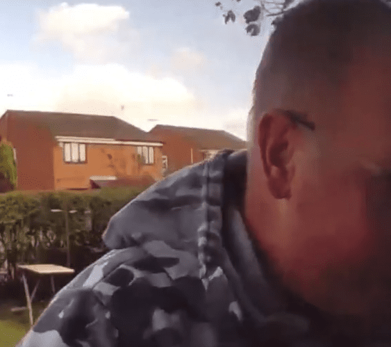 trying doors derby In a video shared by a local resident, the man can be seen walking down the street, stopping at house and attempting to open their doors.