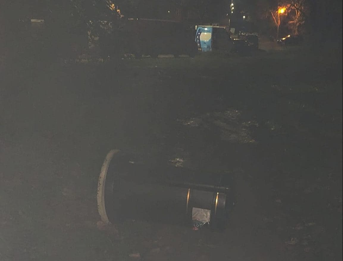 The newly installed community bin on Bramblehedge Drive, repeatedly tipped over by vandals, may face removal if damage continues. The newly installed community bin on Bramblehedge Drive, repeatedly tipped over by vandals, may face removal if damage continues.