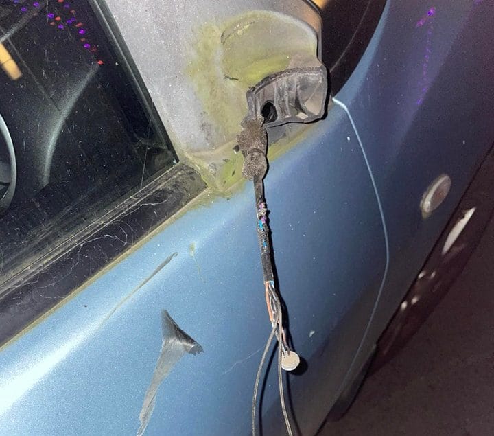 A disabled mother seeks witnesses after driver damages her car at Bonnie Prince roundabout. Incident left her young son distressed. A disabled mother seeks witnesses after driver damages her car at Bonnie Prince roundabout. Incident left her young son distressed.