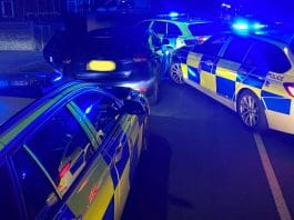 Police crackdown in action: South Derbyshire officers using ANPR technology to track suspected offenders.