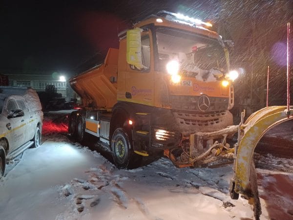 Roads closed due to snow: Gritters were out since 4 am clearing roads in Derby after heavy snow